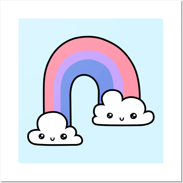 Happy Bi Rainbow Wall Art by Haley Aletheia